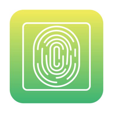 Parmak izi web simgesi vektör illüstrasyonu