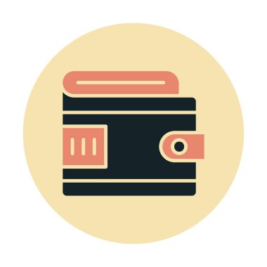 cüzdan ikonu vektör illüstrasyonu