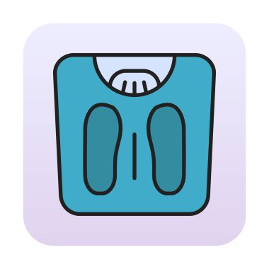 Ağırlık Ölçekleme simge vektör illüstrasyon grafik tasarımı