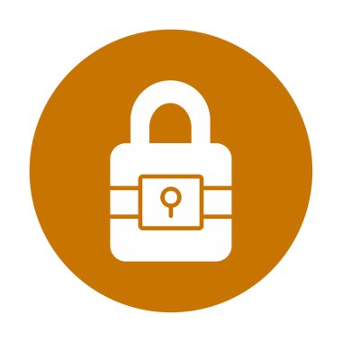 Beyaz arkaplanda asma kilit vektör çizimi