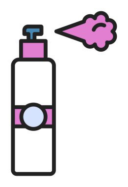 Sprey simgesi. Vektör konsept illüstrasyon tasarımı için