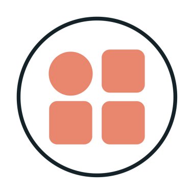 Menü web simgesi, vektör çizim