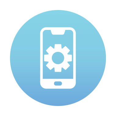 Mobil Ayar Simge vektör çizimi