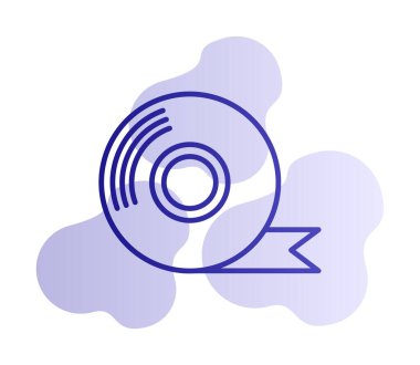 Yapışkan bant vektör düz simge tasarımı 