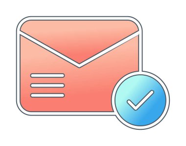 e- posta iletimi simge vektör illüstrasyonu