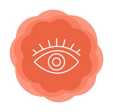 Göz simgesi, vektör illüstrasyon tasarımı 