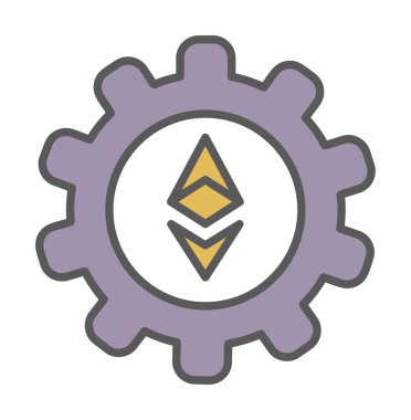 Ethereum Simge vektör çizimi ayarlanıyor