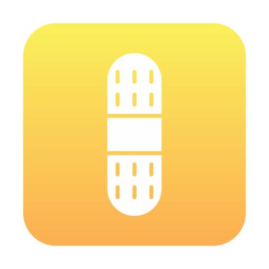 Bandaj Sıvası Minimalistik Düz Çizgi Dış Hattı Simgesi Simgesi