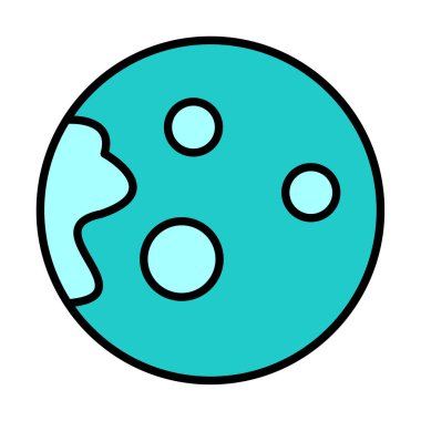 Gezegenler simgesi, vektör illüstrasyonu