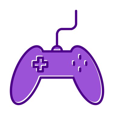 Basit bir oyun alanı simgesi, renkli kontrol simgesi. Vektör illüstrasyonu