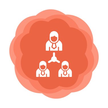  Yönetim simgesi vektör illüstrasyon tasarımı