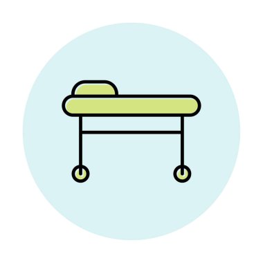 Sedye ağ simgesi, vektör illüstrasyonu