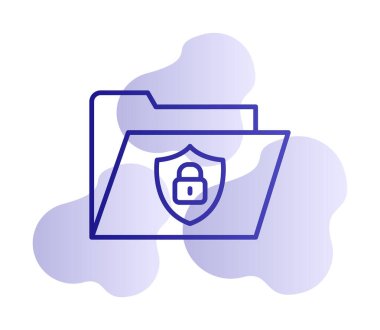 klasör renkli vektör simgesi 