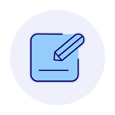 Simgeyi kalem, vektör illüstrasyonu basit tasarım ile düzenle