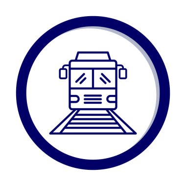 tren simgesi vektör illüstrasyonu 