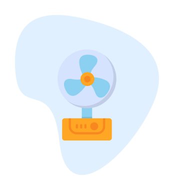 Basit bir hayran simgesi. vektör illüstrasyonu