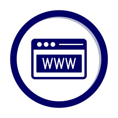 Web tarayıcı simgesi, vektör çizim