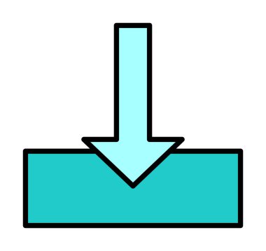  Simge indir, vektör illüstrasyonu basit tasarım