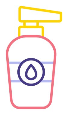 Beyaz arkaplanda bebek yağı vektör illüstrasyonu