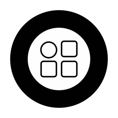 Menü web simgesi, vektör çizim