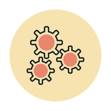 Ayar web simge vektör çizim 