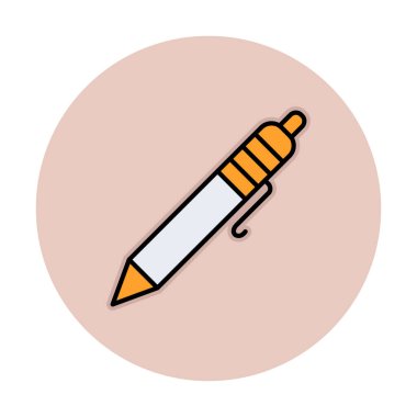 Tükenmez kalem simge vektör çizim 