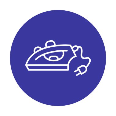 Demir düz simgesi. vektör çizim