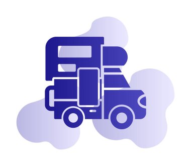 Kamp simgesi vektör illüstrasyonu