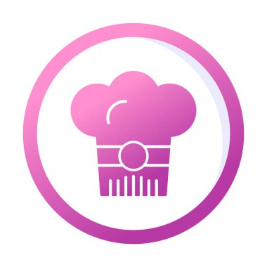 Şef şapka web simgesi beyaz arkaplanda izole edildi