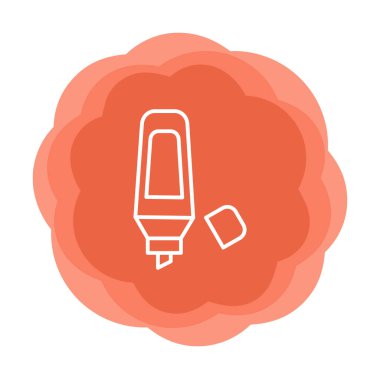 Vurgulama simgesi web basit illüstrasyon