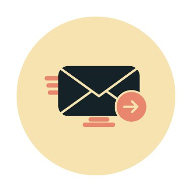 zarf, posta simgesi vektör illüstrasyonu