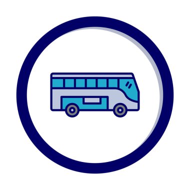 bus simgesi tasarım logo şablonu