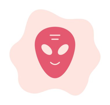 Sevimli uzaylı karakter Vektör illüstrasyonu