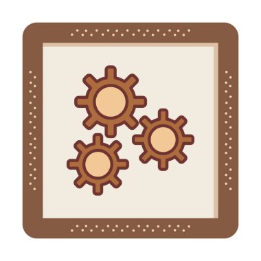 Ayar web simge vektör çizim 