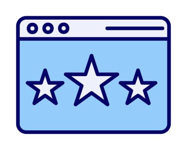 Web sayfası Geri bildirim simgesi, vektör illüstrasyonu