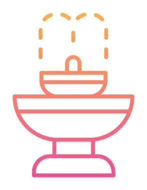 fıskiye ikonu vektör illüstrasyonu