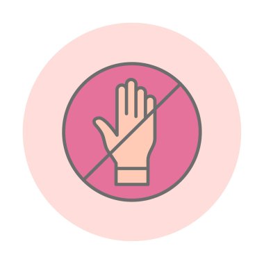 Web simgesine, vektör illüstrasyonuna dokunma