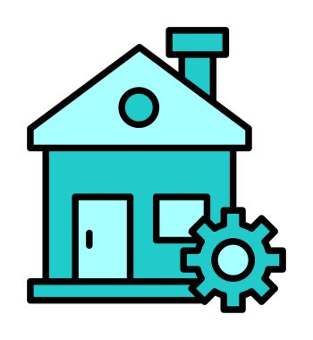 Ev onarım simge vektör çizim