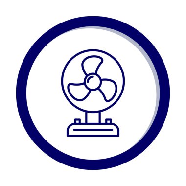 Basit bir hayran simgesi. vektör illüstrasyonu