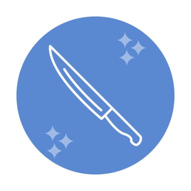 Bıçak simgesi, vektör illüstrasyonu 