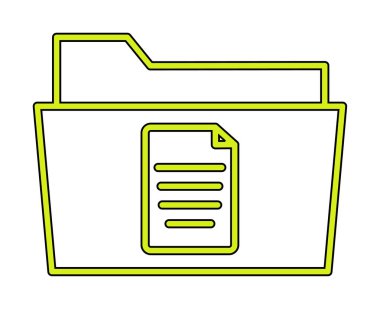 klasör renkli vektör simgesi 