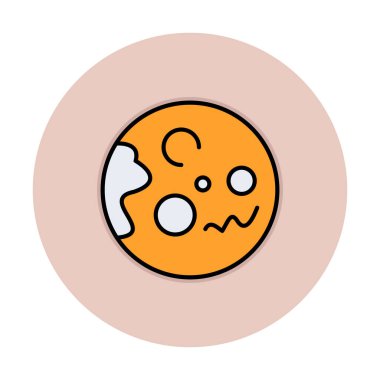 Gezegenler simgesi, vektör illüstrasyonu