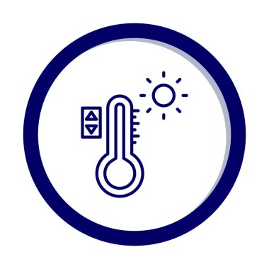 Sıcaklık Denetim simgesi, vektör resimleme 