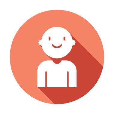 bebek oğlan simgesi, vektör illüstrasyonu