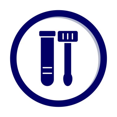 Örnek test web simgesi, vektör illüstrasyonu