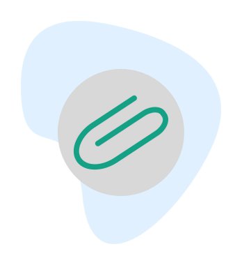 Eklenti simgesi. vektör renk çizimi