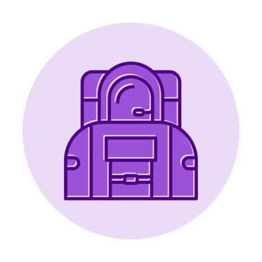 austonaut simgesi, vektör illüstrasyonu basit tasarım