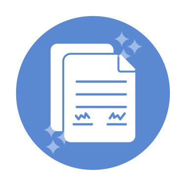 belge web simgesi vektör illüstrasyonu 