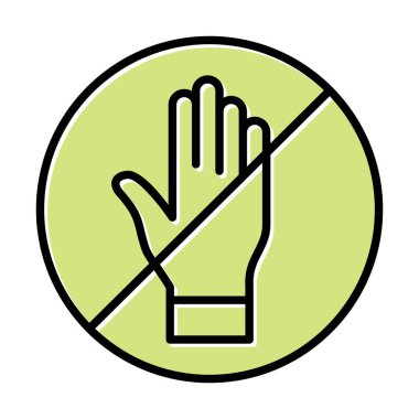 Web simgesine, vektör illüstrasyonuna dokunma