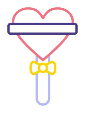 Beyaz arkaplanda lolipop vektör çizimi